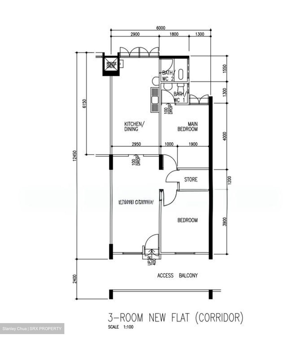 Blk 542 Bedok North Street 3 (Bedok), HDB 3 Rooms #593700331